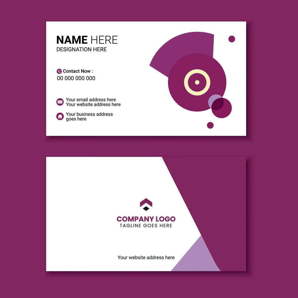 Modern Vector Business Card Template