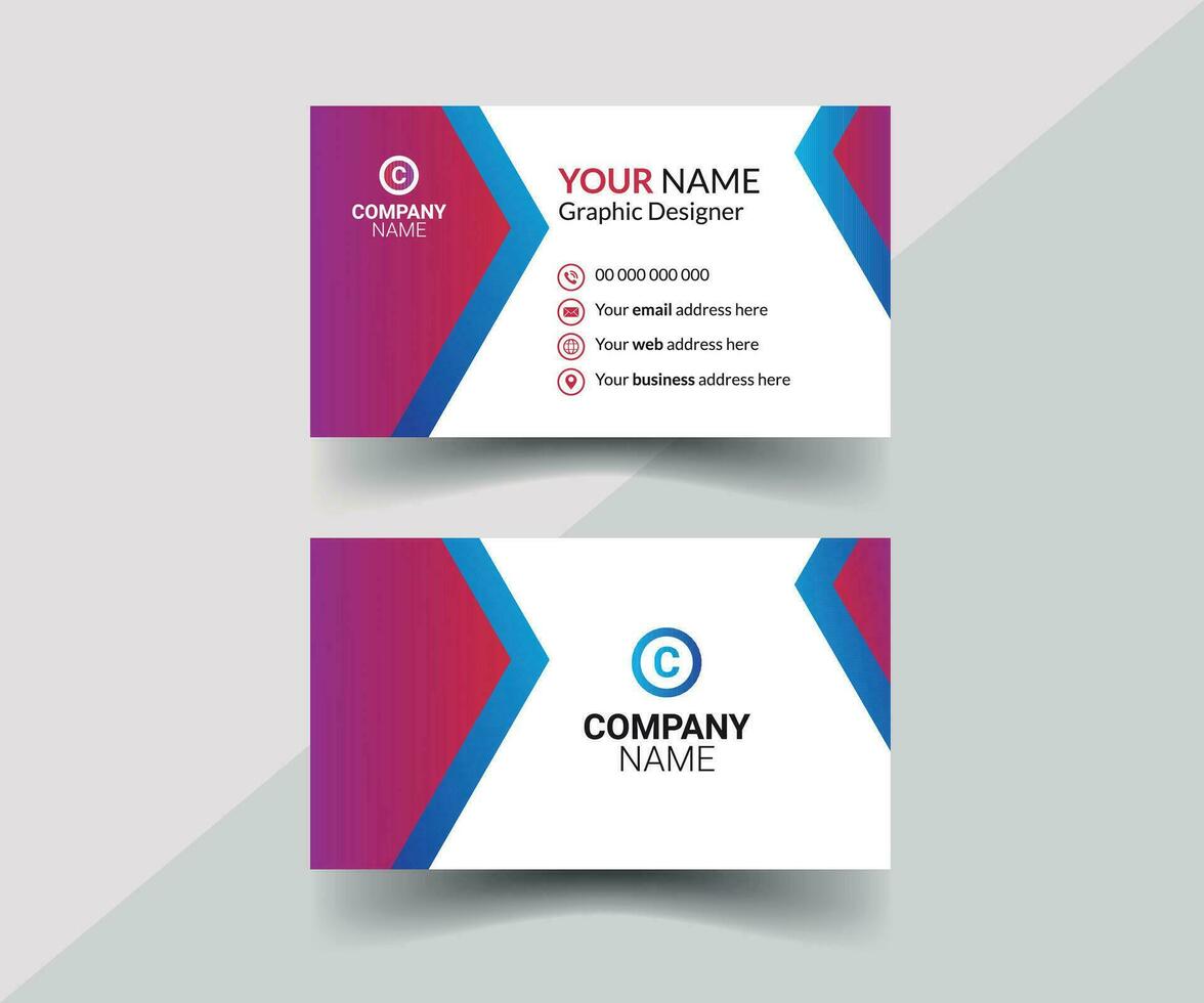 Modern Vector Business Card Template