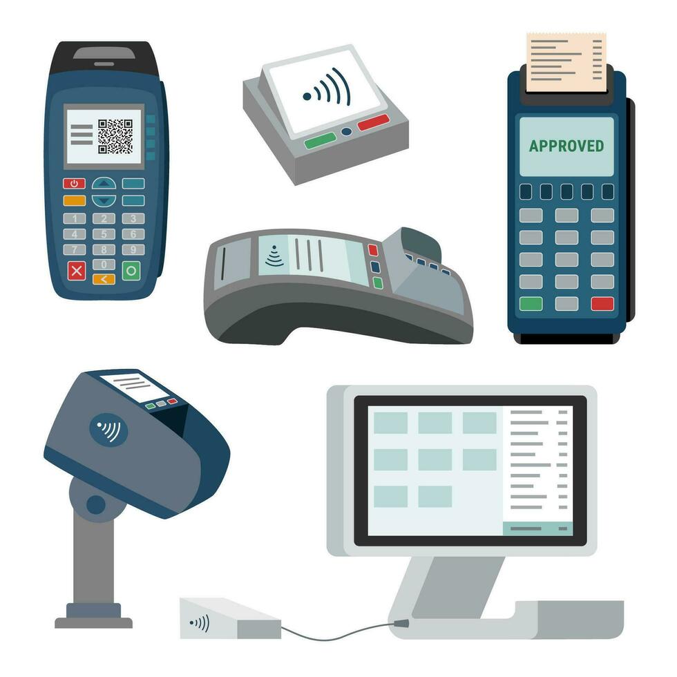 Payment devices set vector