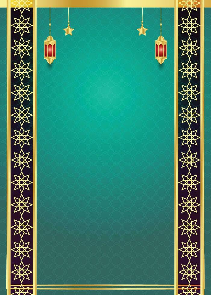 luxury islamic frame transparent background for islami festival milad un nabi or ramadan kareem vector