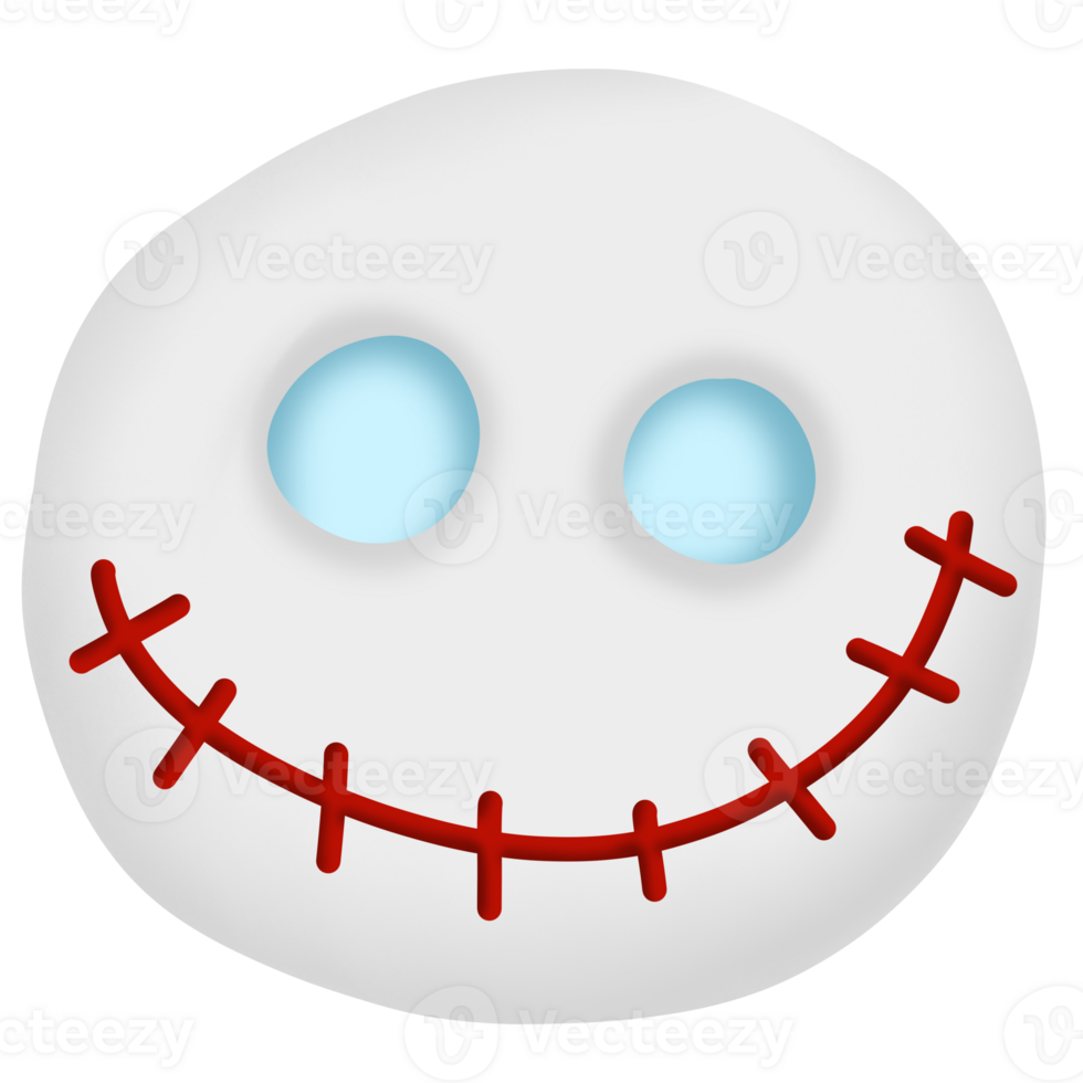 un dibujos animados cara con azul ojos y un sonrisa png