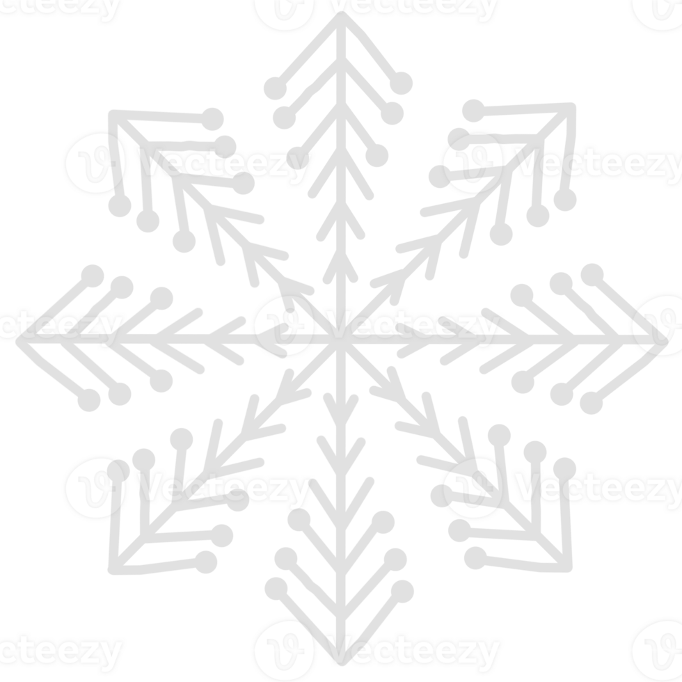 snowflake clipart -png element png