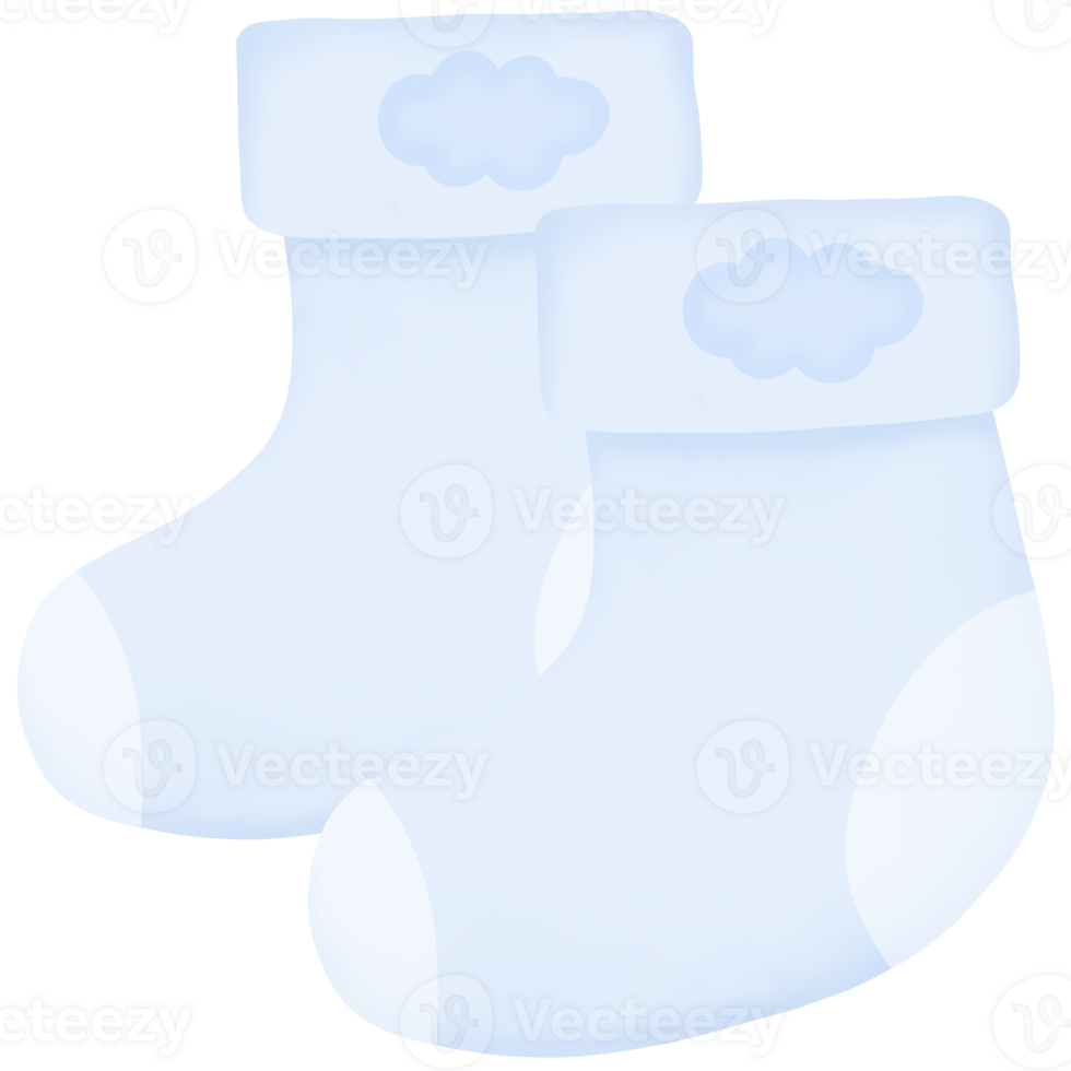 blue baby socks clipart 36499954 PNG