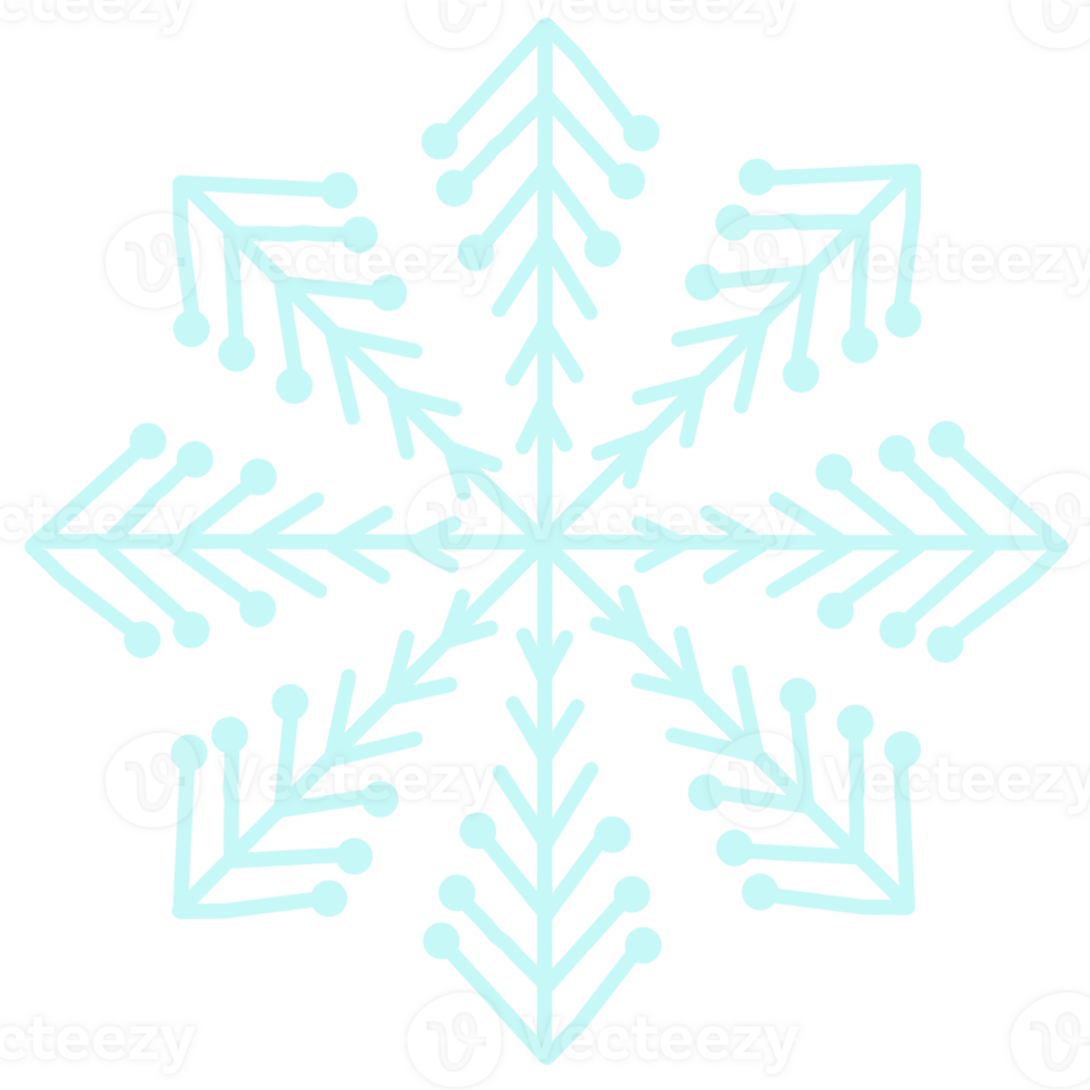 snowflake clipart -png element png