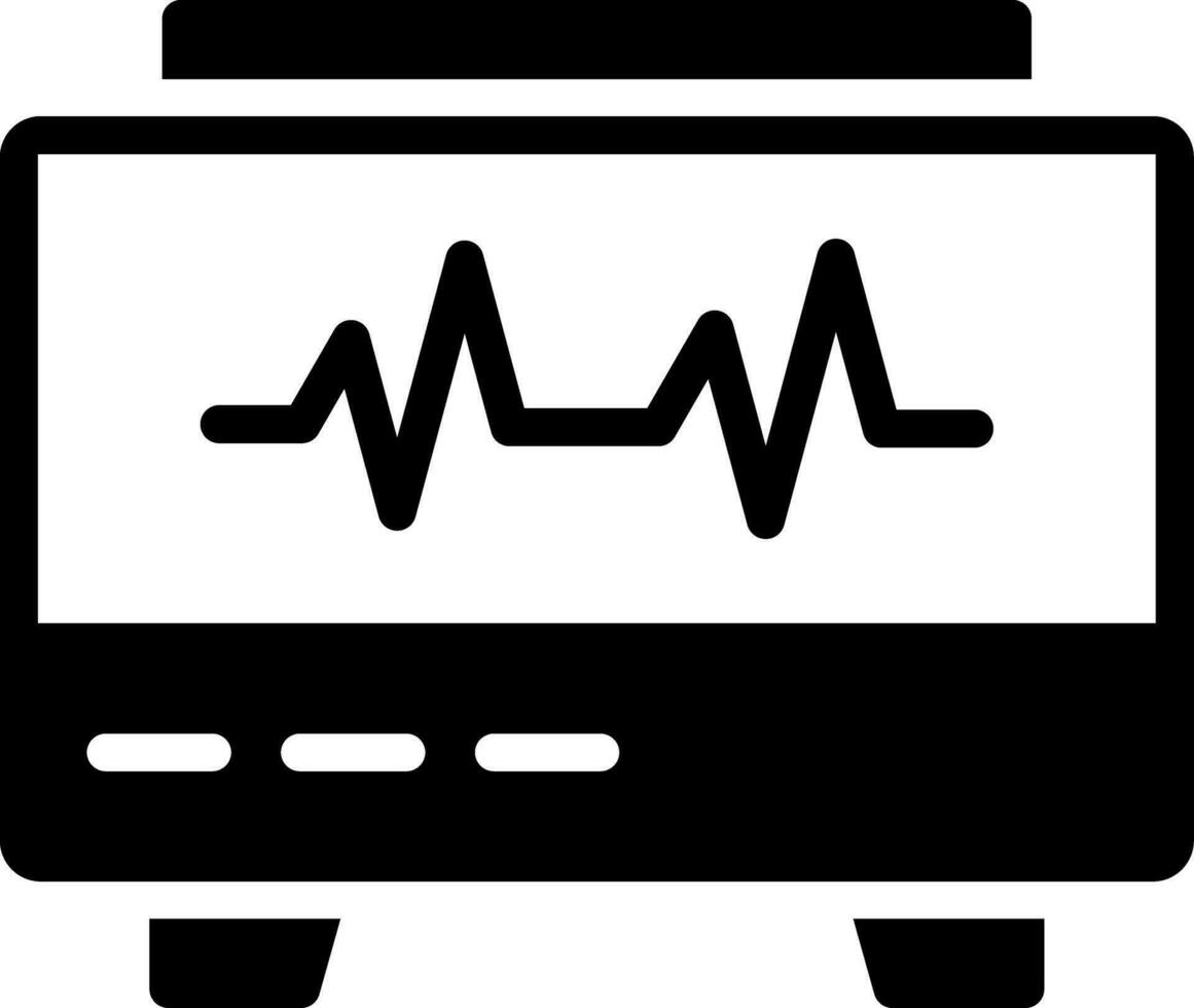 diseño de icono creativo de monitor ekg vector