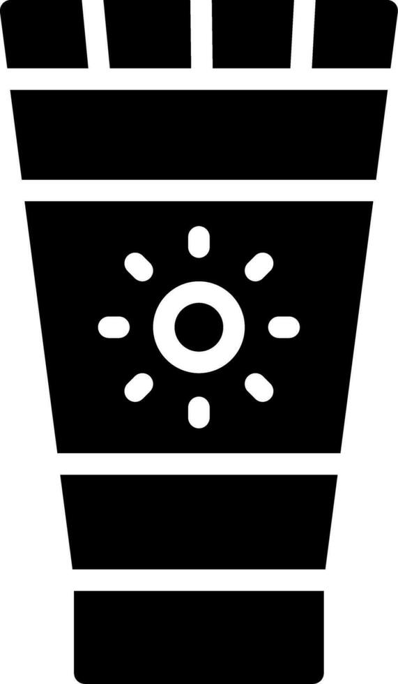 Sunscreen Creative Icon Design vector