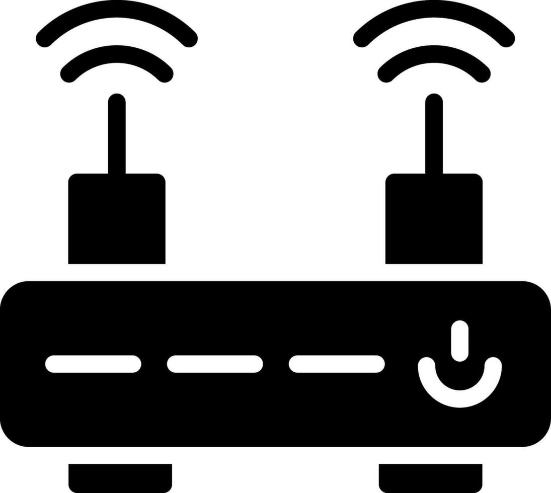 diseño de icono creativo de enrutador wifi vector