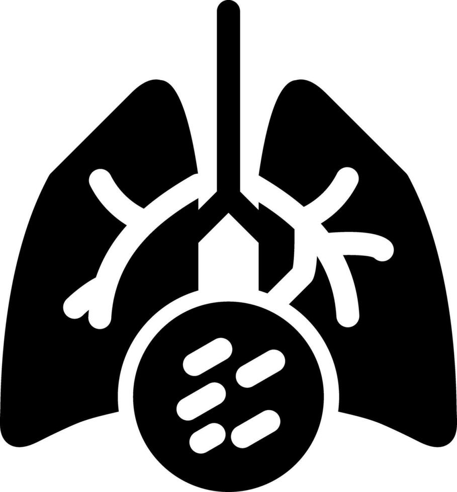 Lung Cancer Creative Icon Design vector