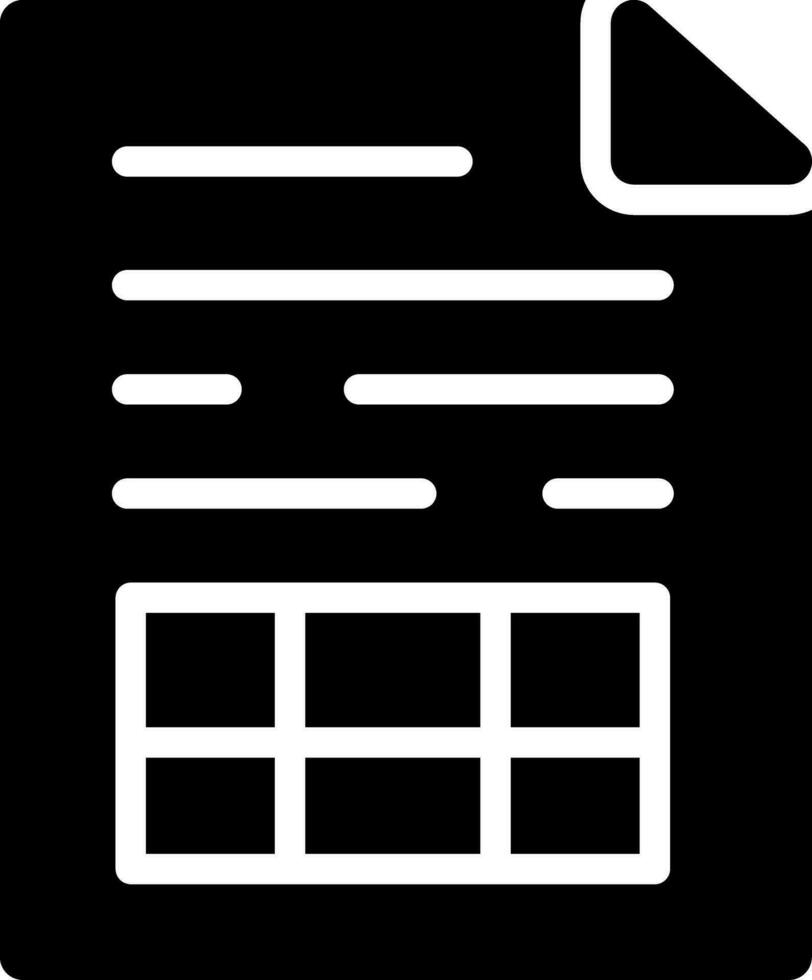 Spreadsheet Creative Icon Design vector