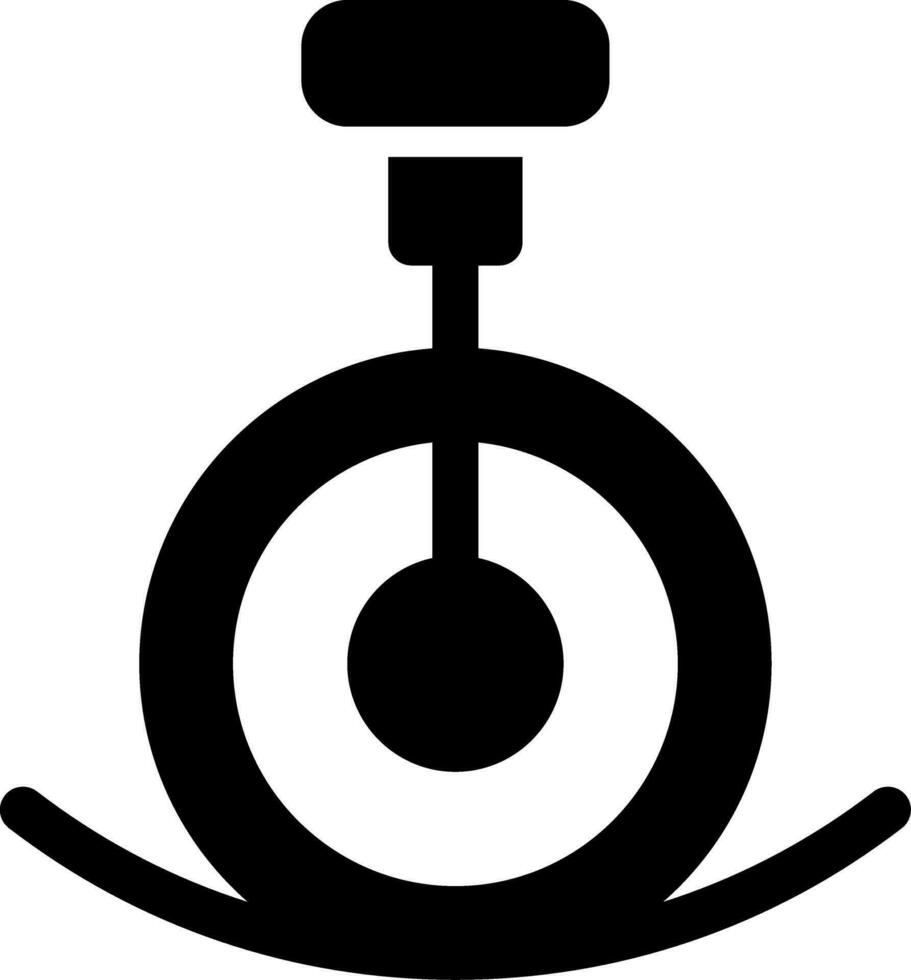 Unicycle Performance Creative Icon Design vector