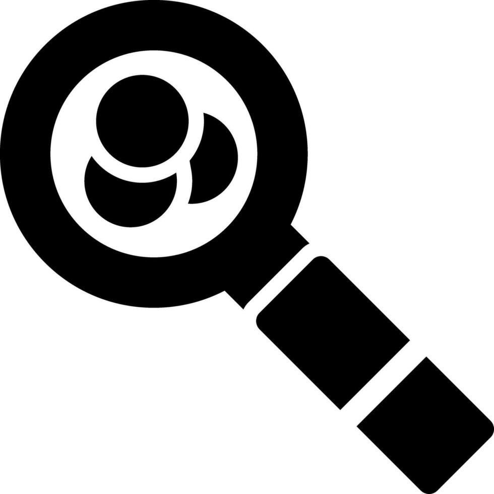 Magnifying Glass Creative Icon Design vector