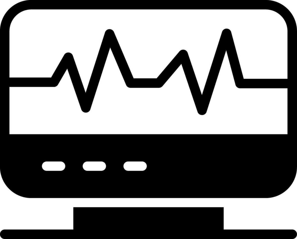 Electrocardiogram Creative Icon Design vector