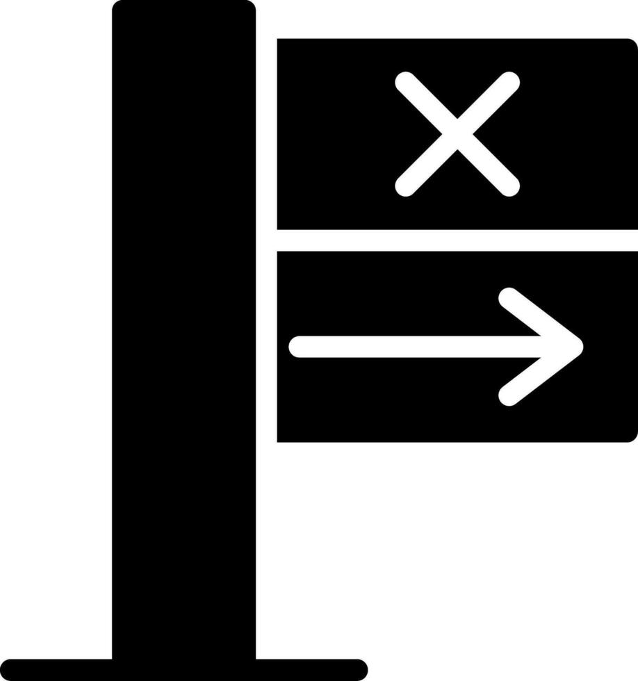 No Turn Right Creative Icon Design vector