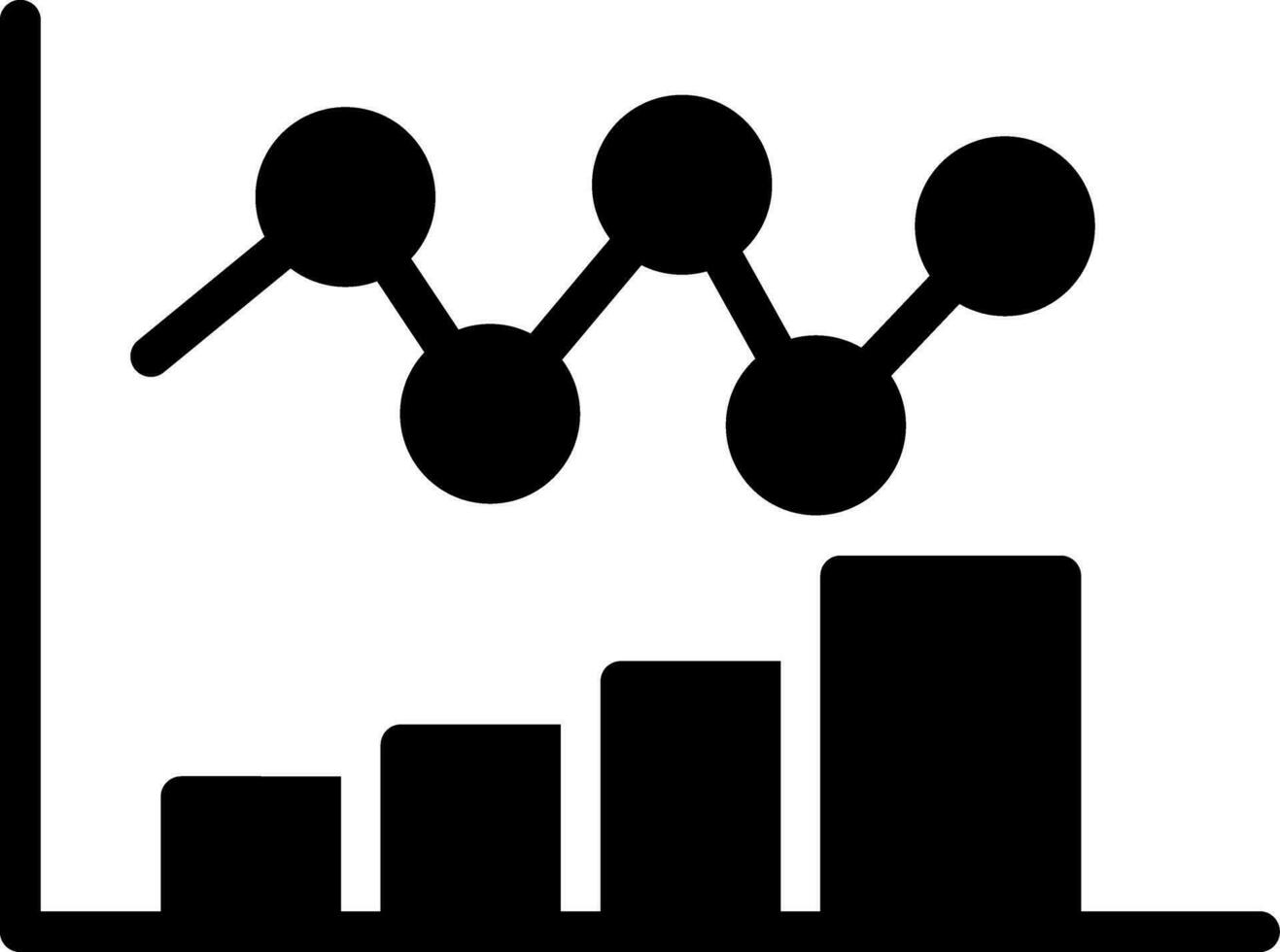 Bar Chart Creative Icon Design vector