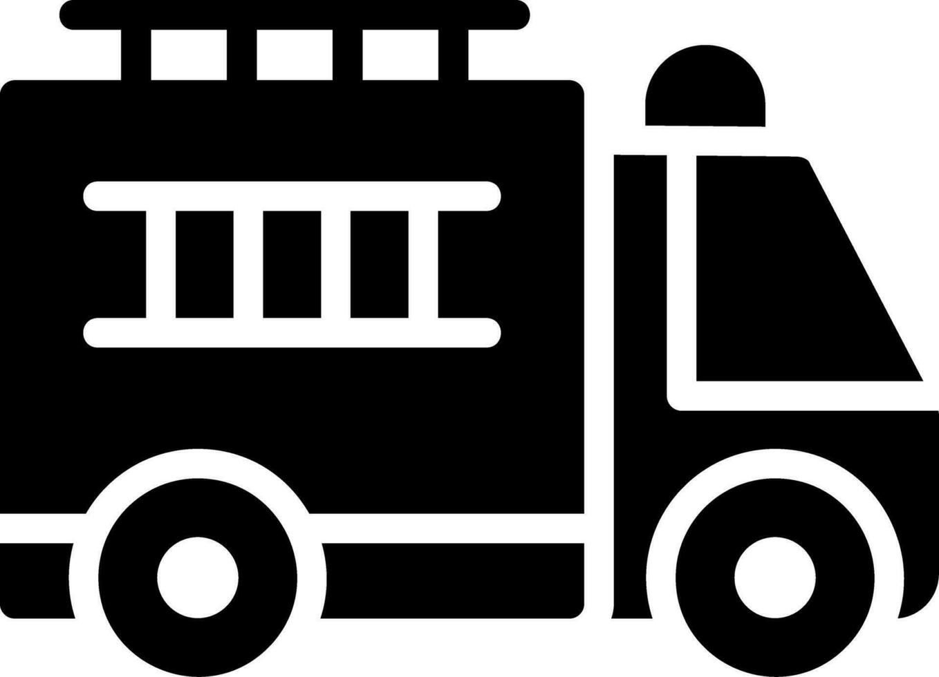 Firefighter Truck Creative Icon Design vector