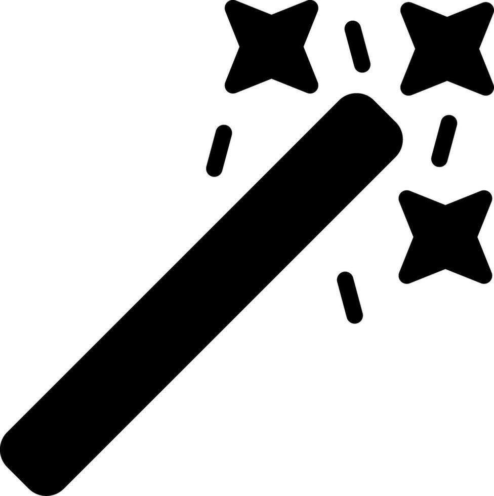 Magic Wand Creative Icon Design vector