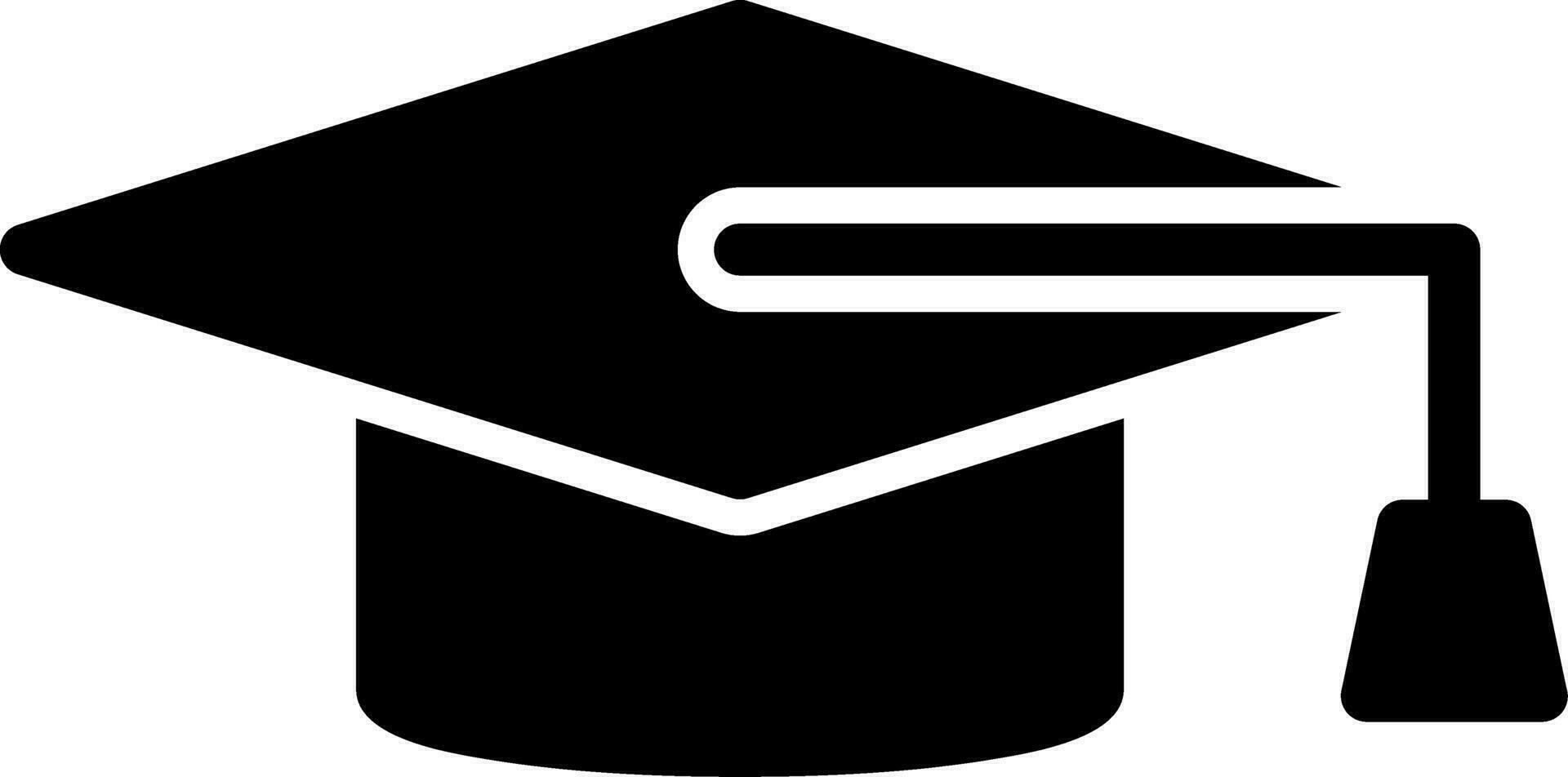 Graduation Cap Creative Icon Design vector