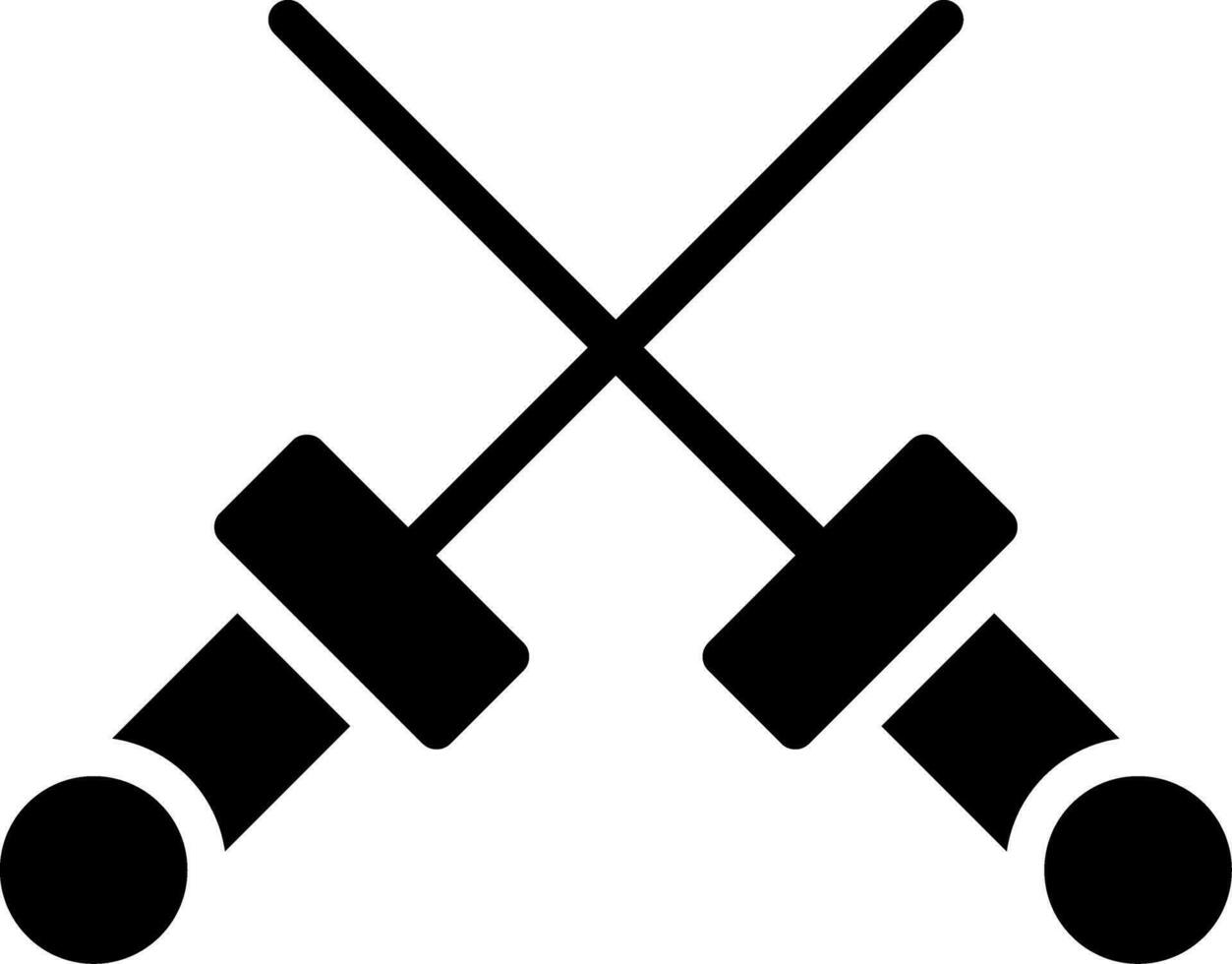 Fencing Creative Icon Design vector