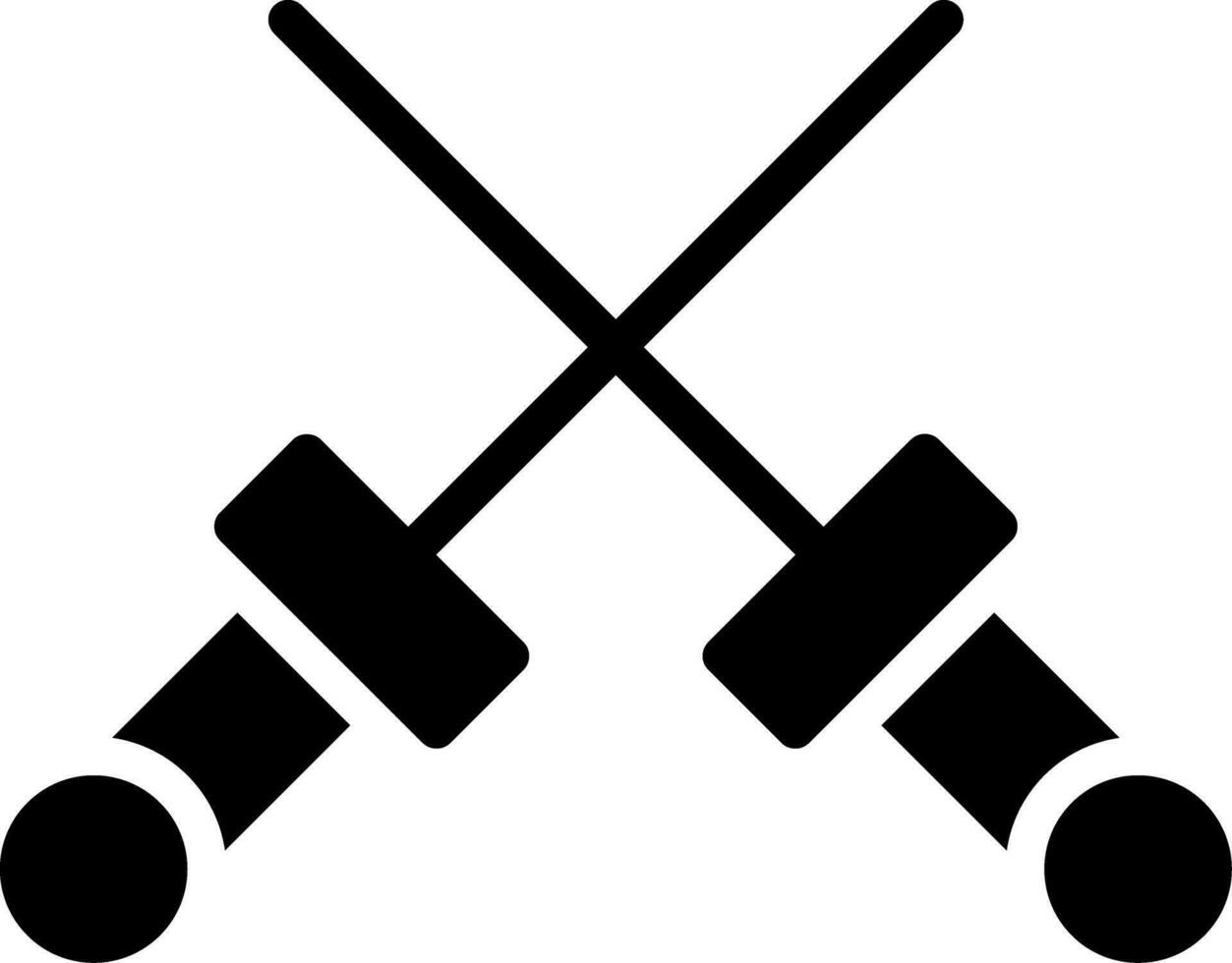 Fencing Creative Icon Design vector