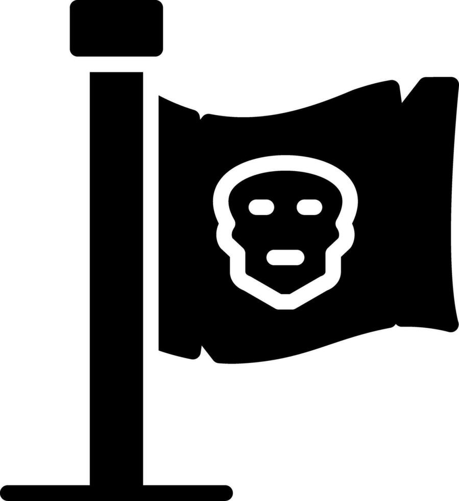 Pirates Flag Creative Icon Design vector