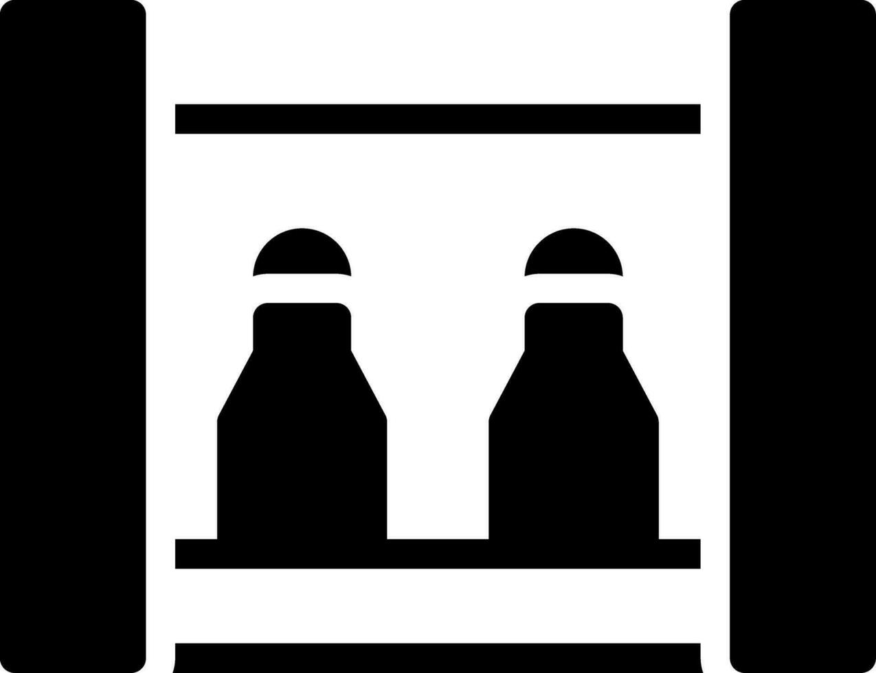 Bottle Rack Creative Icon Design vector