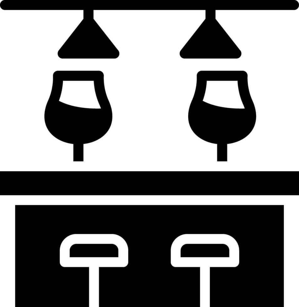 Bar Counter Creative Icon Design vector