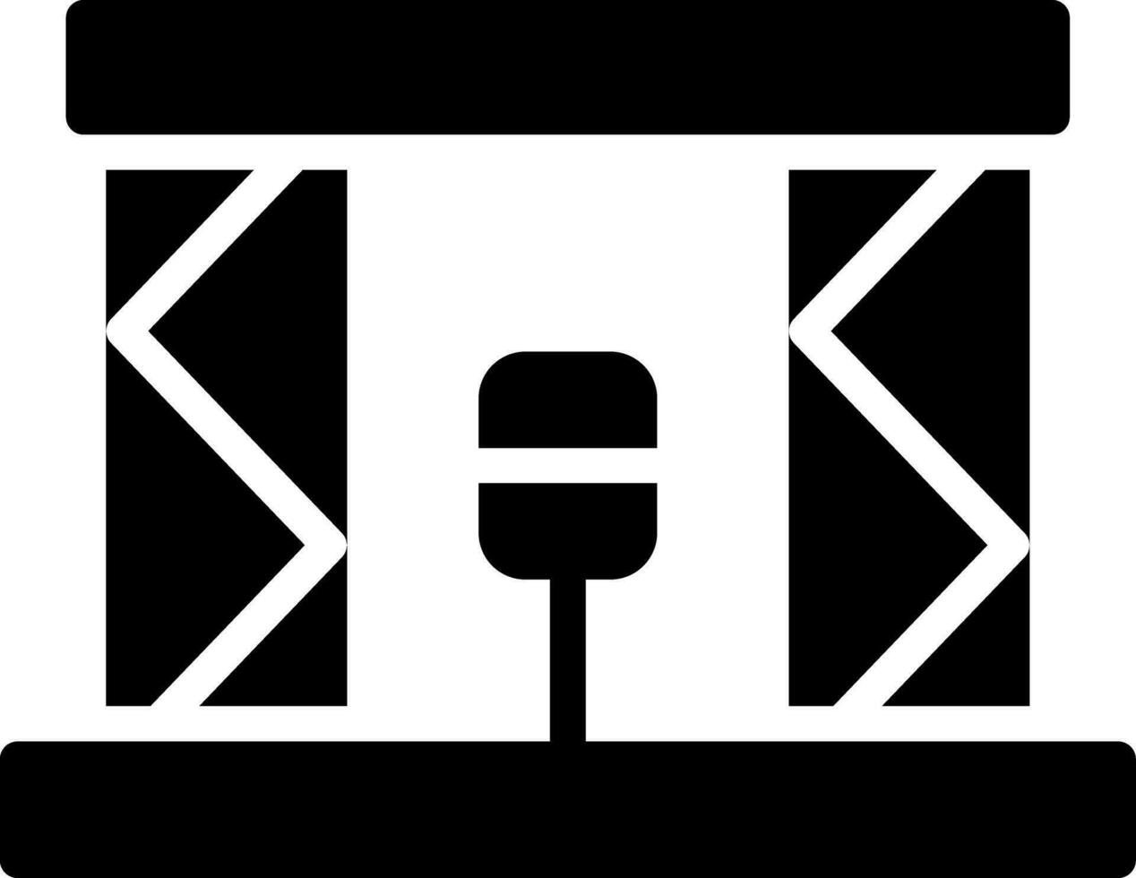 Stage Creative Icon Design vector