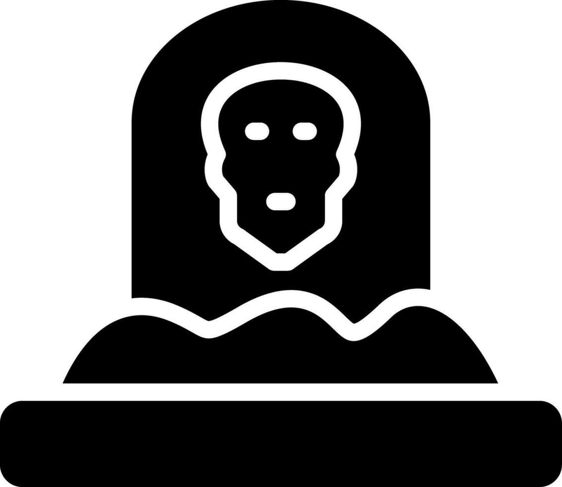 Grave Creative Icon Design vector