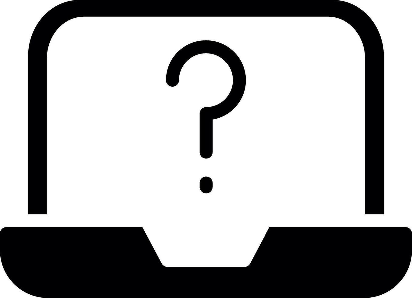 Question Mark Creative Icon Design vector