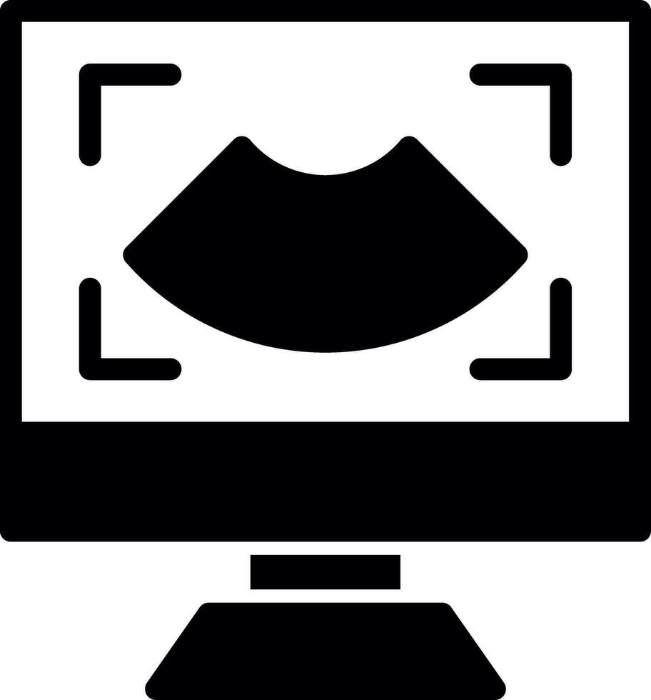 Ultrasound Creative Icon Design vector