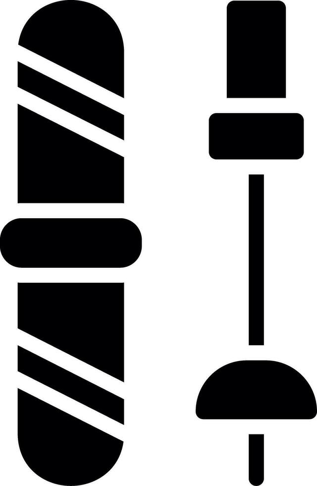 Ski Equipment Creative Icon Design vector