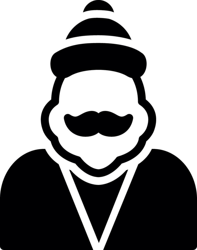 Santa Claus Creative Icon Design vector