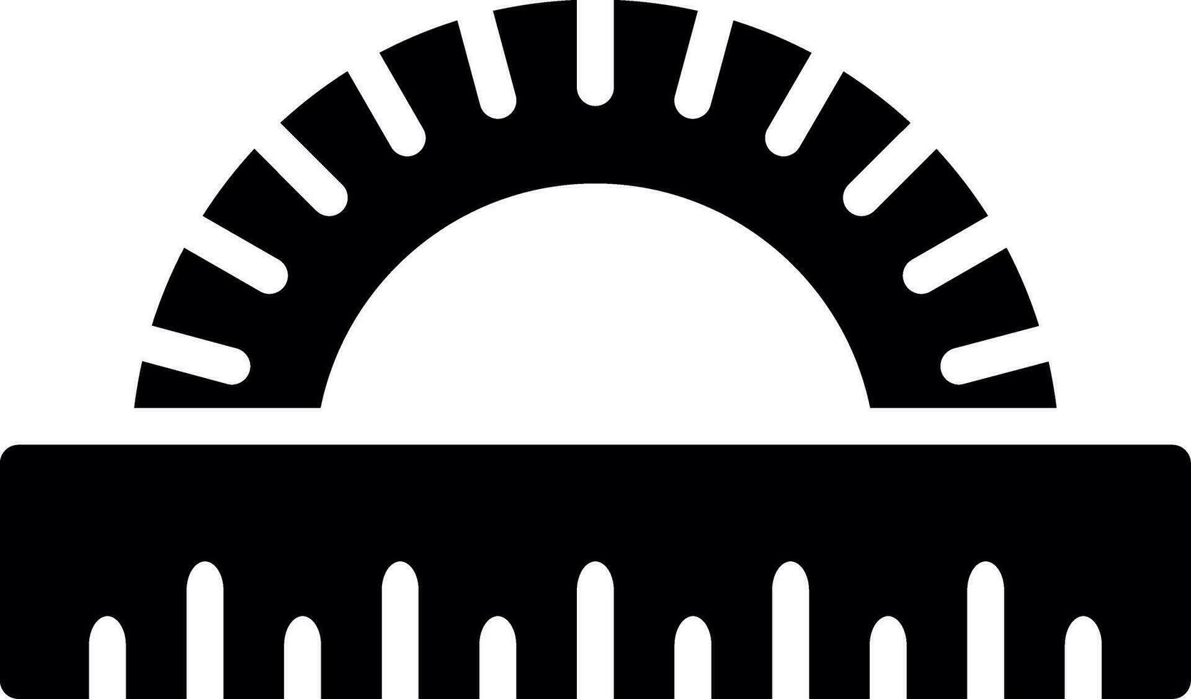 Protractor Creative Icon Design vector