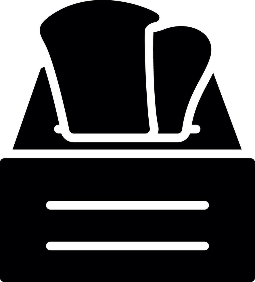 Tissue Box Creative Icon Design vector