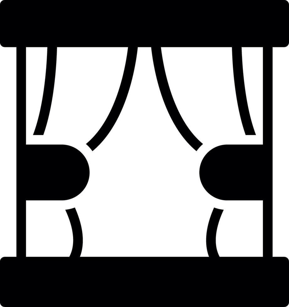 Curtain Creative Icon Design vector