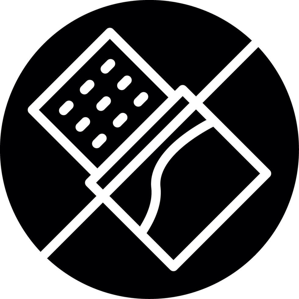 No Chocolate Creative Icon Design vector