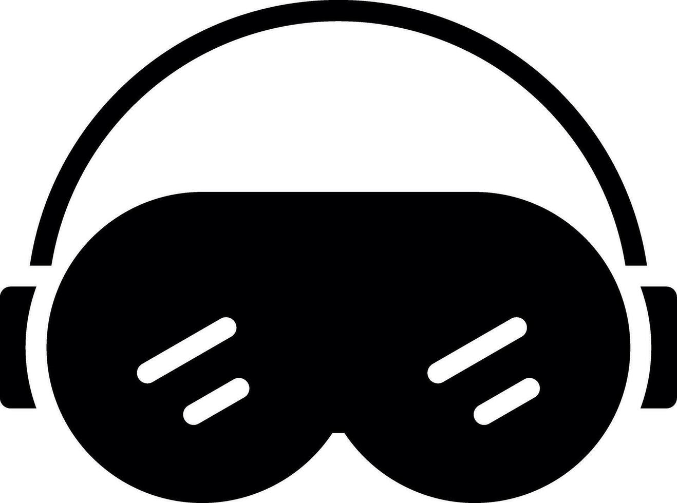 Ski Goggles Creative Icon Design vector