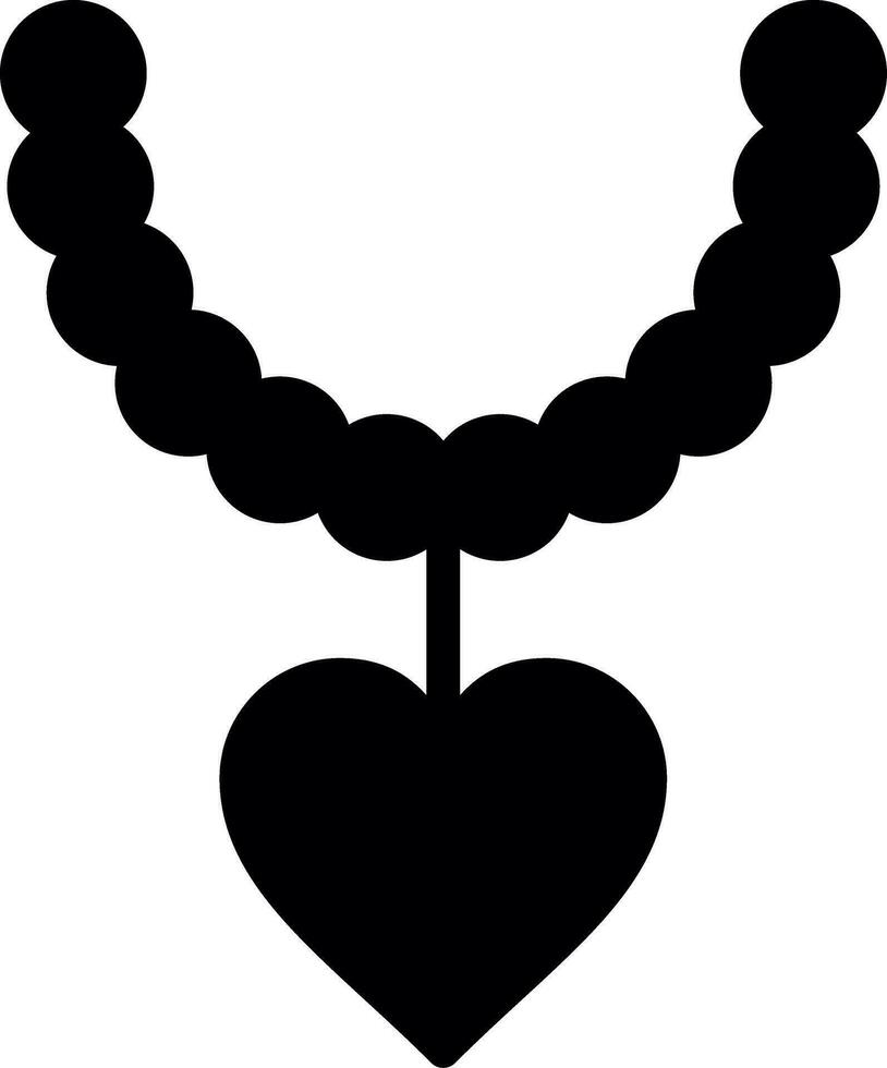 diseño de icono creativo de collar de perlas vector