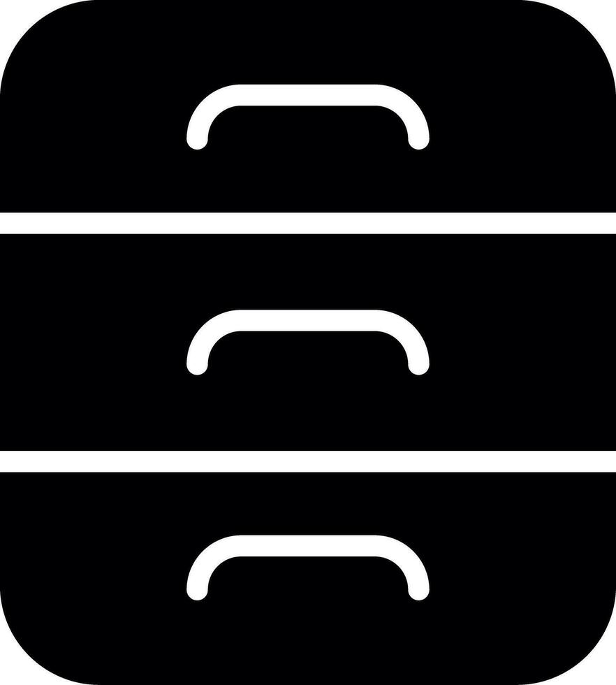 Drawers Creative Icon Design vector