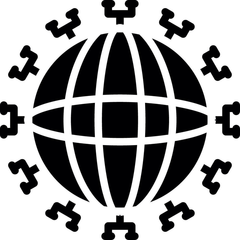 Global Network Creative Icon Design vector