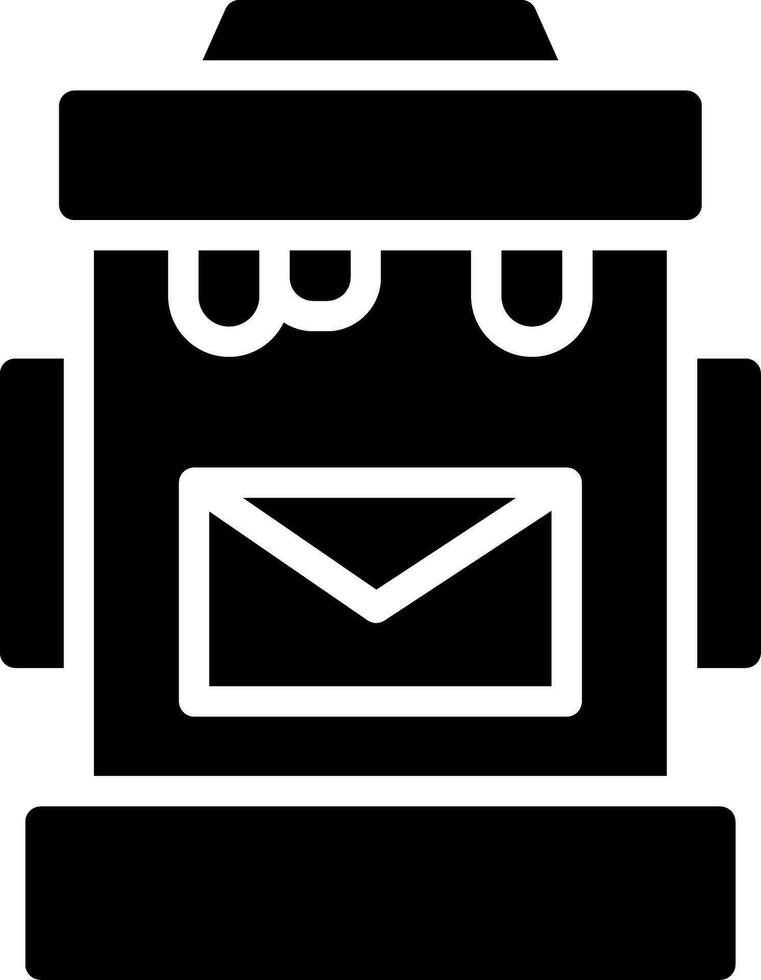 Postbox Creative Icon Design vector