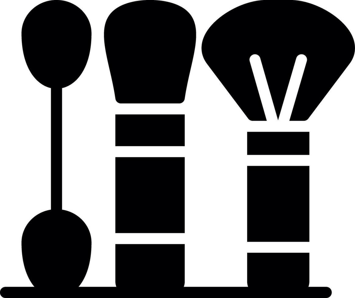 Brushes Creative Icon Design vector