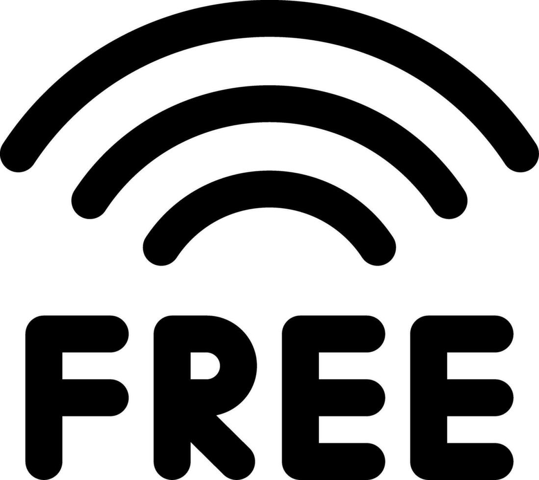 Free Wifi Creative Icon Design vector