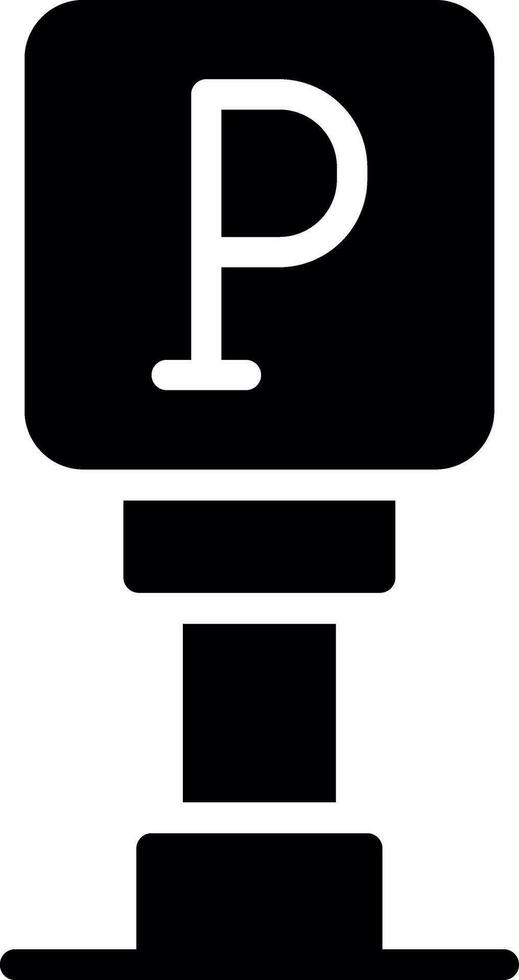 Parking Sign Creative Icon Design vector