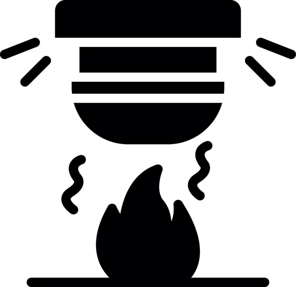 diseño de icono creativo de alarma de incendio vector