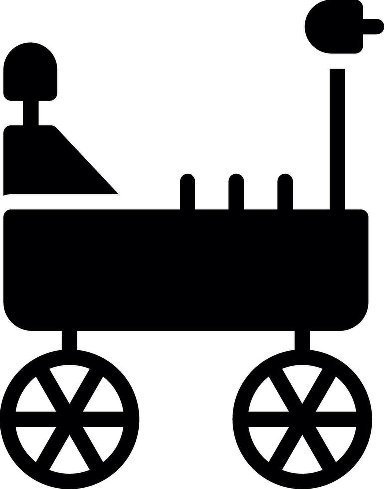 Mars Rover Creative Icon Design vector