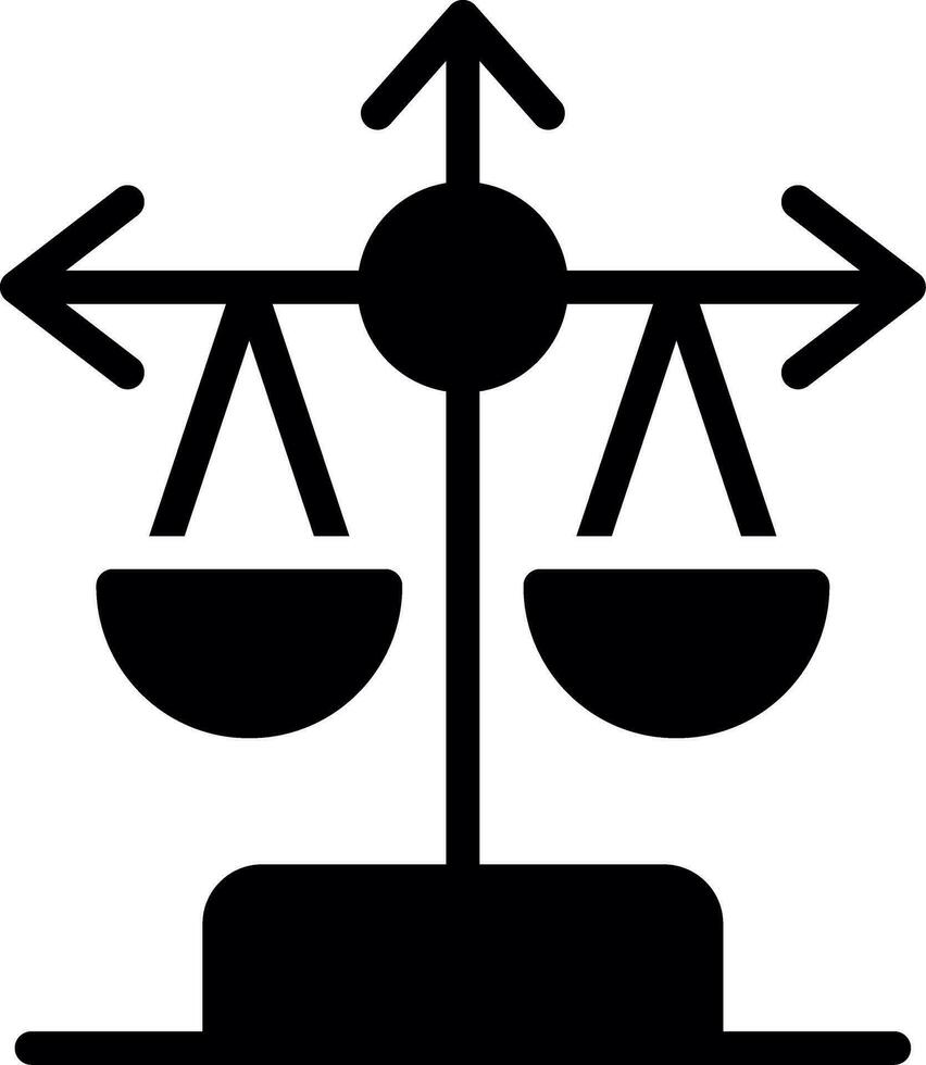 Balance Scale Creative Icon Design vector