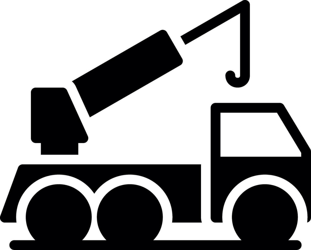 Crane Truck Creative Icon Design vector