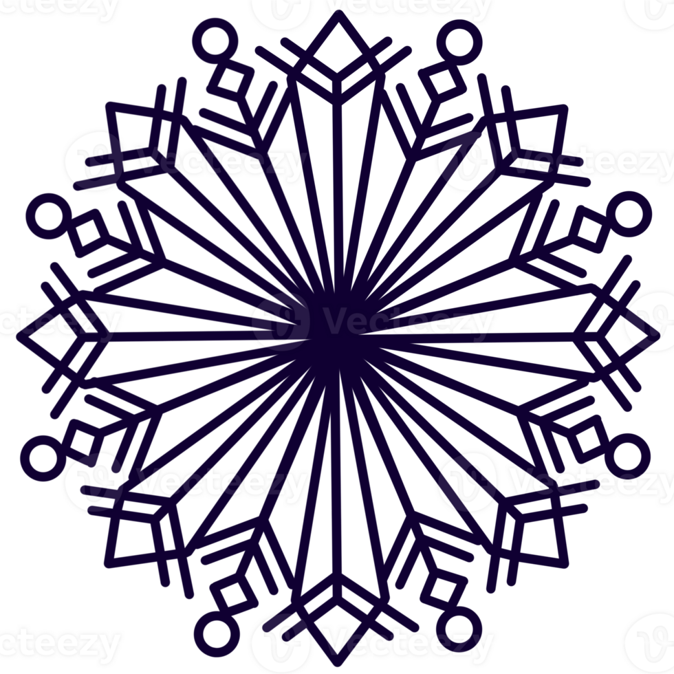 snowflake clipart -png element png