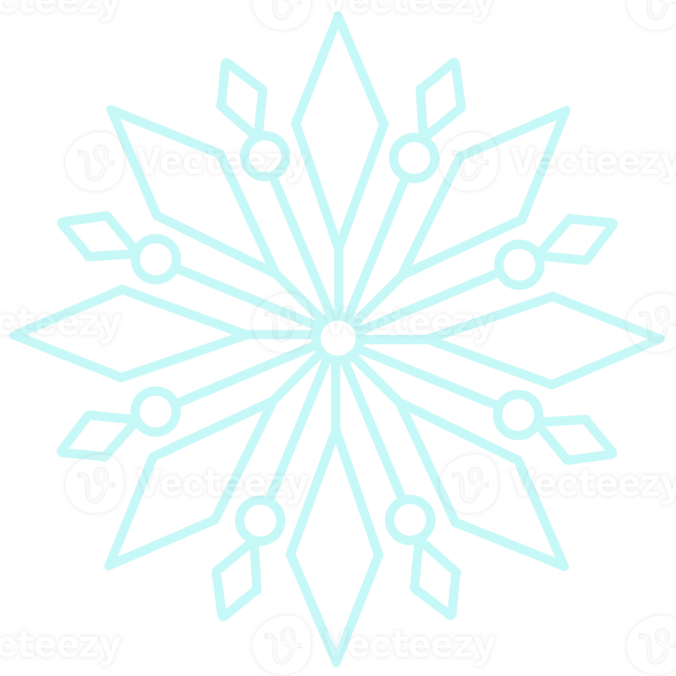 snowflake clipart -png element png